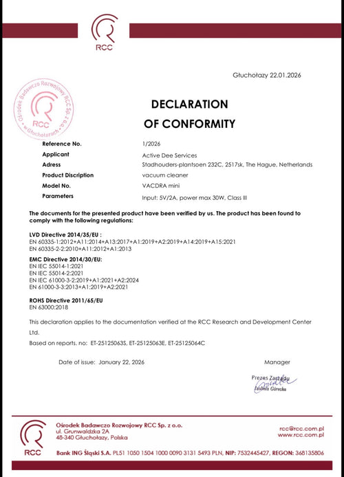 EU Declaration of Conformity